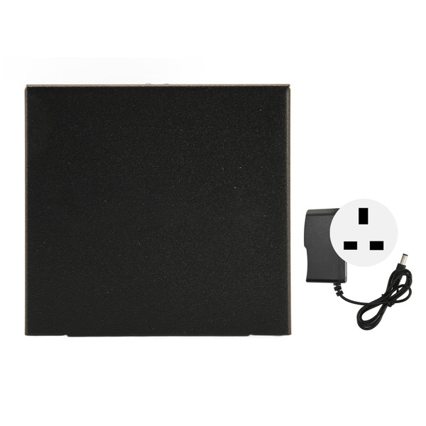 HD Multimedia Interface Splitter Switch Amplifier 1 in 2 Out Dual Monitor 1080P 3D Distributor with Adapter 100‑240V UK Plug