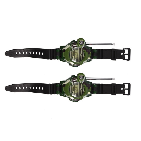 2Pcs Mini Children Walkie Talkie Children Wrist Watches Intercom Outdoor Toy Gift