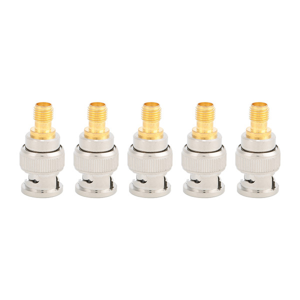 5pcs SMA F to BNC Male Pure Copper Connector for RF Applications Antennas Wireless LAN Devices