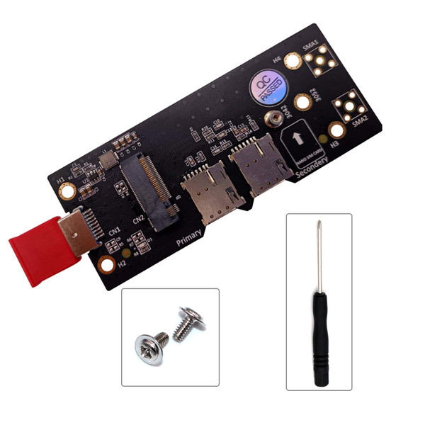 M.2 to USB 3.0 Adapter NGFF Key B 3G/4G/5G Riser Module Test with Dual SIM Card Slot