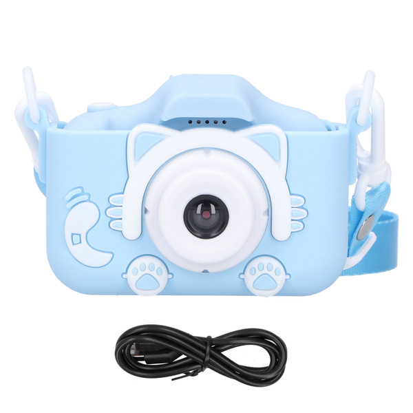 20MP Children Digital Camera 2.0in IPS Screen 1080P HD Video Recording Camera ToyBlue