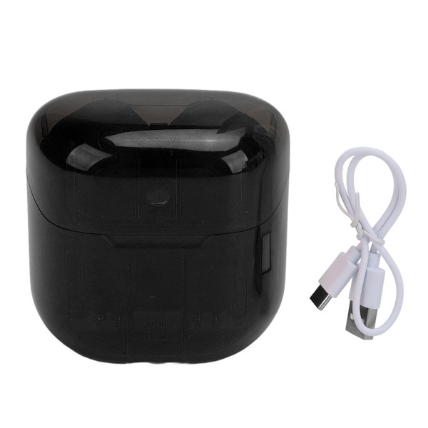 Bluetooth Earphones Stereo Noise Reduction Call Low Latency Transparent Cool Wireless Earbuds with LED Light for Gaming Black