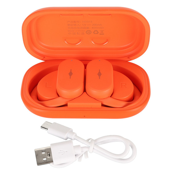 Bluetooth 5.3 Translator Earbuds 74 Languages 70 Accents Wireless Translator Earphones 4 Modes Translator Device with APP for Music Call Orange