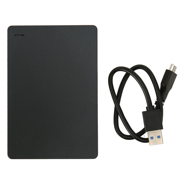 External Hard Drive 2.5 Inch USB 3.0 5Gbps Aluminium Alloy Plug and Play Ultra Slim Mobile Hard Disk for PC TV Phone Black 1TB