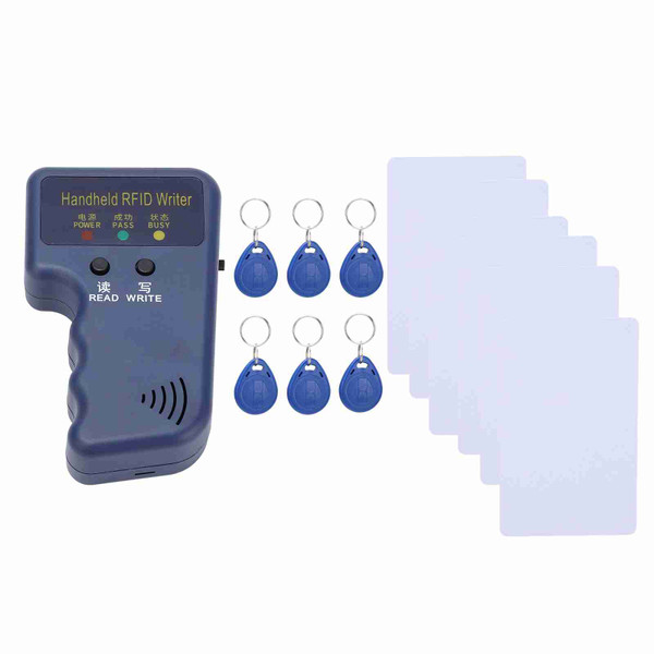 Handheld RFID ID Card Copier Reader Writer Duplicator 6 Writable Tags 6 Cards