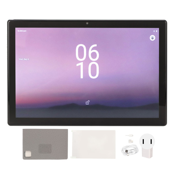 10.1 Inch Tablet for Android 13 4G LTE 2560x1600 16GB RAM 1TB ROM 5G WiFi Octa Core 13MP 16MP Tablet PC with Case 100‑240V Green US Plug
