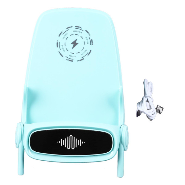 Magnetic Wireless Phone Charging Stand Simultaneously Charge 2 Phones 36W Universal Wireless Phone Charger Chair Appearance Green