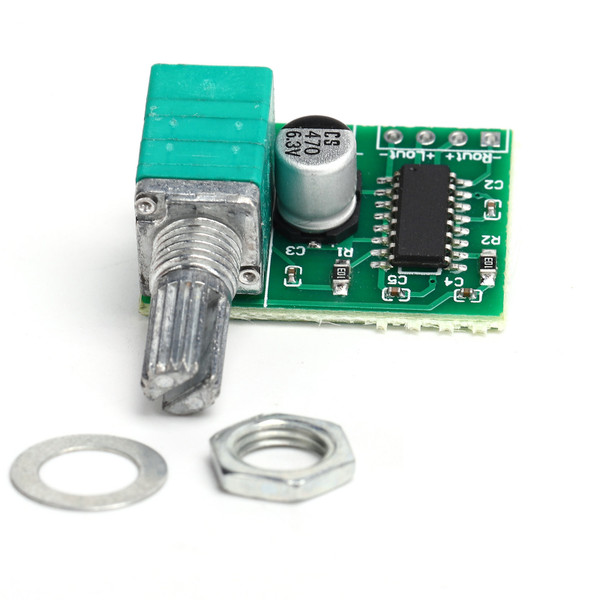 PAM8403 5V Mini Digital Power Amplifier Board Module with Switch USB Powered 3W+3W
