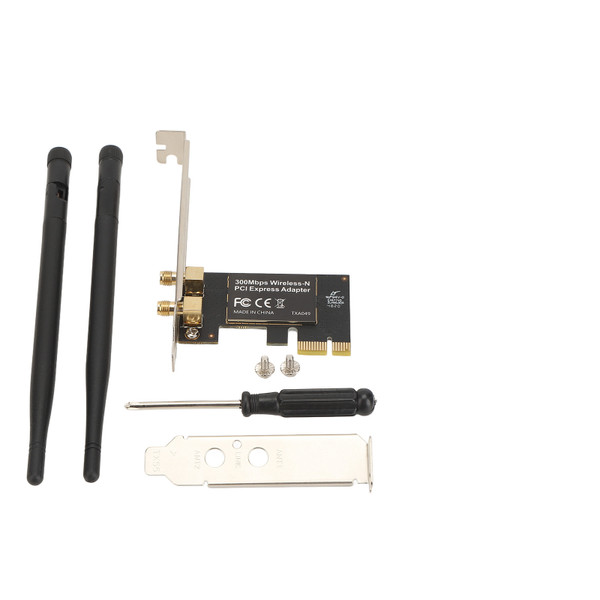 PCIE Ethernet Card Adaptive High Speed 300M PCIE Wireless Ethernet Network Card Adapter for Windows for Linux for OS X