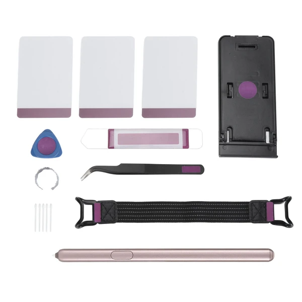Tablet Stylus Pen Replacement for Galaxy Tab S6 10.5 Inch SM T860 SM T865 with Replacement Nibs and Tablet Stand Rose Red