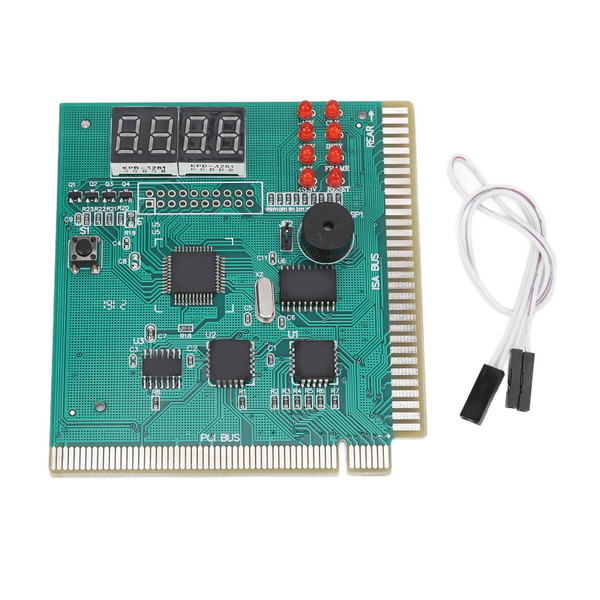 PC Diagnostic Card 4 Digit Standard PCI ISA Port Dual POST Code Display Desktop Diagnostic Card for PC Mother Board
