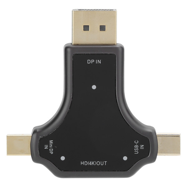 3 in 1 MultiFunction Adapter HD/DP/Mini DP to HDMI Converter for Laptop Accessories D63A