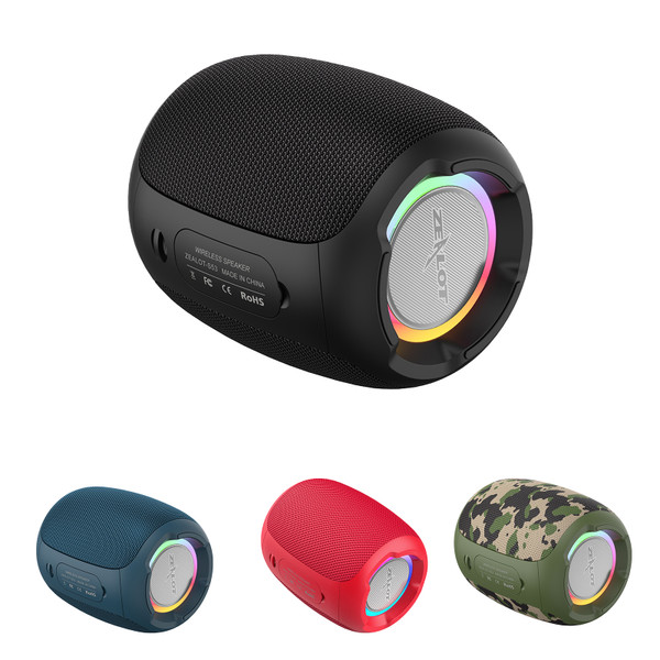 ZEALOT S53 Portable Wireless Speaker with BT 5.0 Technology IPX6 Waterproof Speakers TWS Series Stereo Scene HiFi Sound AUX USB Flash Drive TF Card Long Playtime Subwoofer Portable Perfect for Party