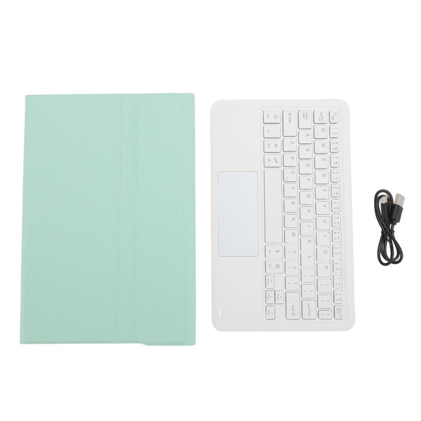 Keyboard Carrying Case with Pen Holder Colourful Backlit Magnetic Detachable Wireless Bluetooth Keyboard for Xiaomi Mi Pad 5 5 Pro 11 Inch Light Green