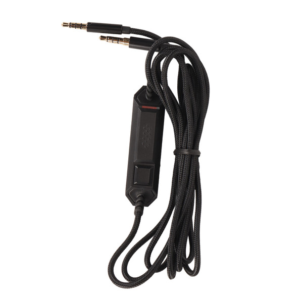 Gaming Headset Replacement Cable Inline Mute Volume Control Headphones Replacement Sound Cable with Mic for Logitech G633 G933 Headphones