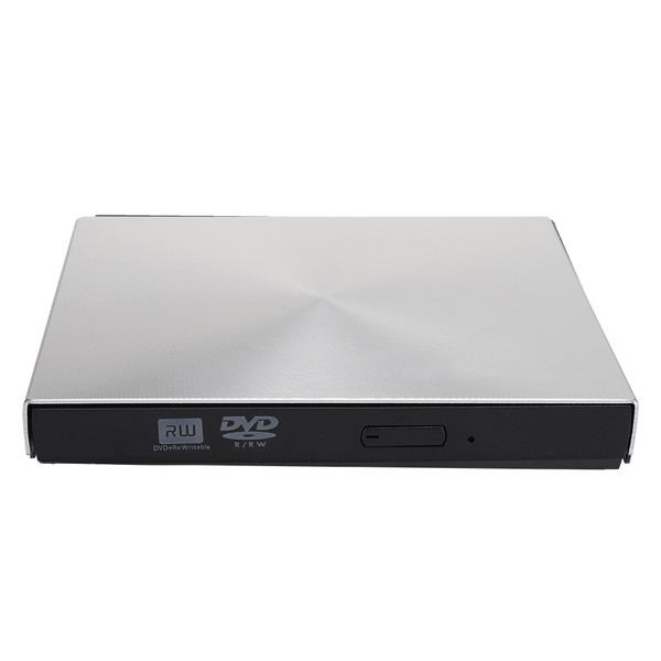 USB3.0 Drive Desktop Notebook External Optical Drive DVD Burner for WIN98 / ME / 2000 / XPSilver Grey