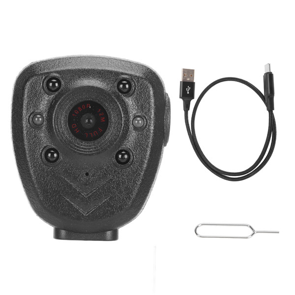 Body Camera Portable Lightweight HD 1080P Night Vision Intelligent Sound Video Body Wearable Camera for Conference 16GB