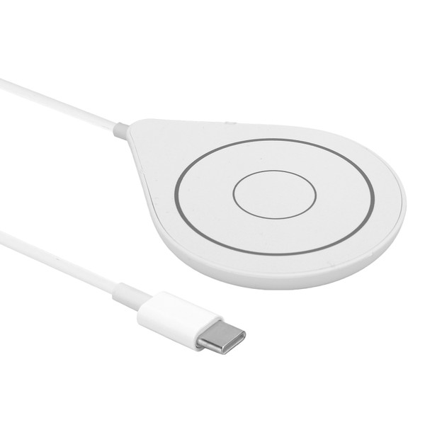 T15 Portable Mobile Phone Magnetic Charger Wireless Fast Charging Pad Dock for iOS 12White