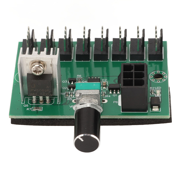 Fan Splitter Controller Hub NKFV8 1 DC 12V PWM 8 Channel Computer Fan Hub for 4pin 3pin 2pin PC Fans