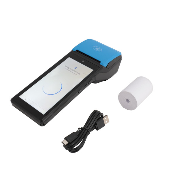 POS PDA Receipt Printer 5.5 Inch Touchscreen 1080P 58mm Thermal POS Receipt Printer for Android 12.0 Support 4GLTE WiFi Bluetooth NFC Eurasia