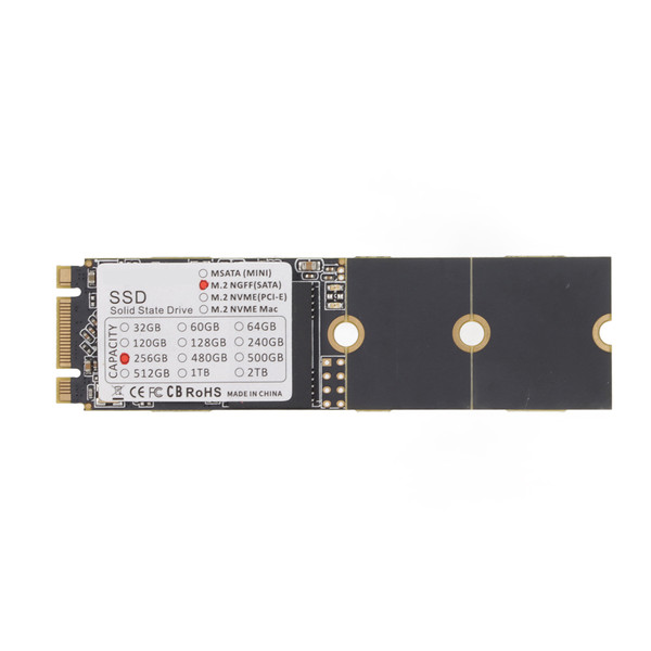 SSD Portable Thin Anti Shock Anti Drop M.2 NGFF SATA Laptop Tablet PC Universal SSD State Drive256GB