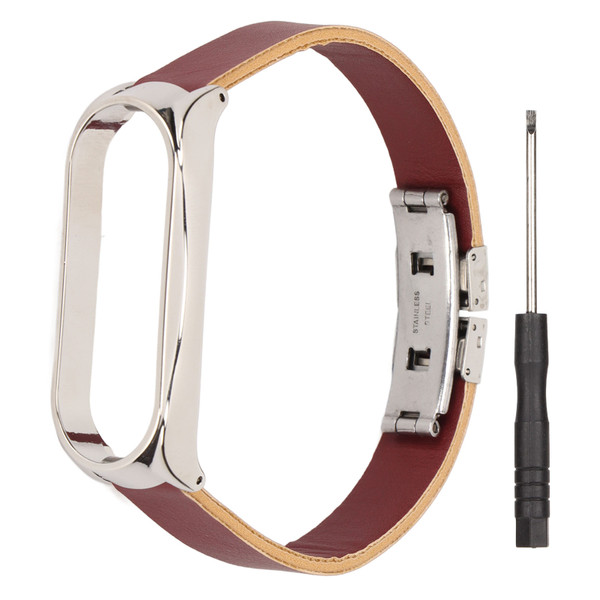 Replacement Bands Strap Compatible for Xiaomi Mi Band 6 Smartwatch Bracelet Watchband AccessoriesBrown Band Silver Shell
