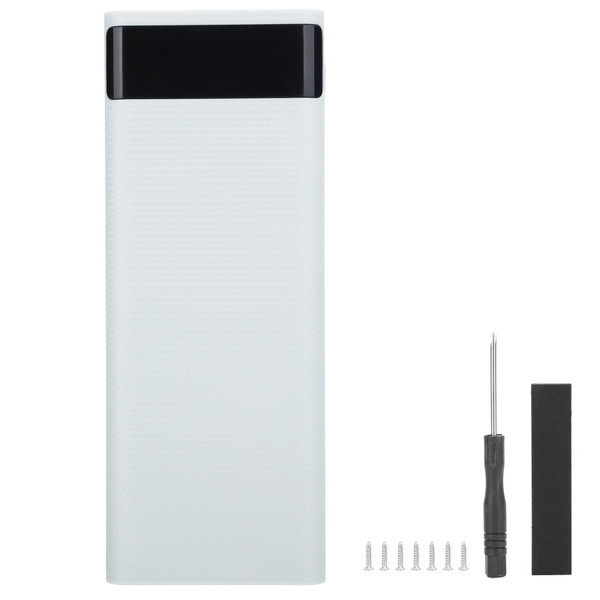Quick Charge Version 8x18650 Power Bank Case USB DIY Kit Shell Battery Holder Charging BoxWhite