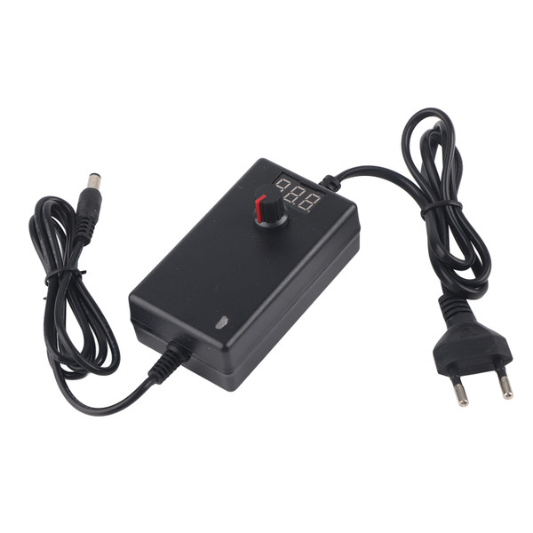 24W 2A 3-12V Power Supply Charger Adapter with LED Display Voltage Regulation
