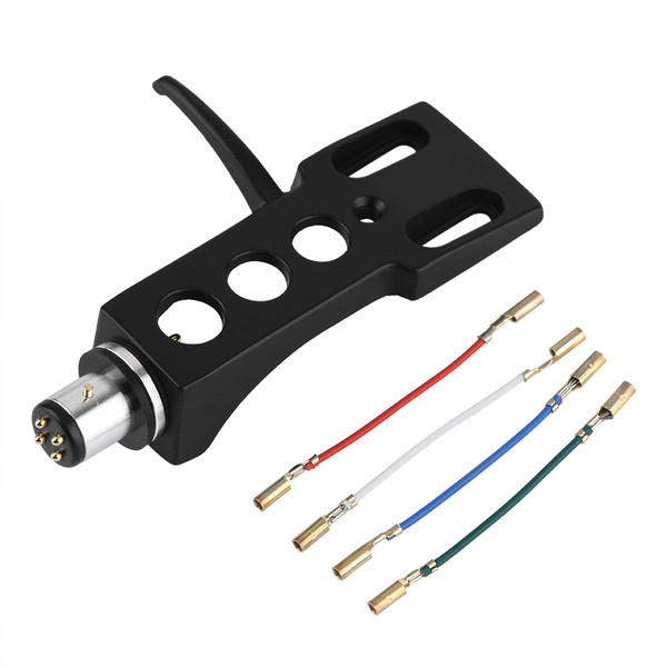 Universal LP Turntable Phono Headshell Mount Replacement with Lead Wires