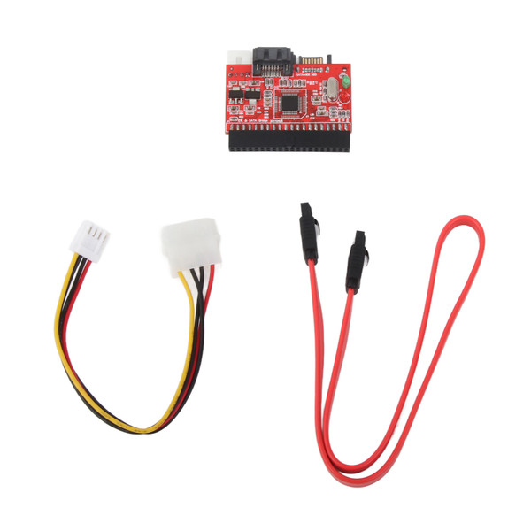 3.5in IDE to SATA Riser Card Bidirectional Conversion 1.5Gbps Support Hot Swap IDE Hard Disk Drive Adapter for Home Office