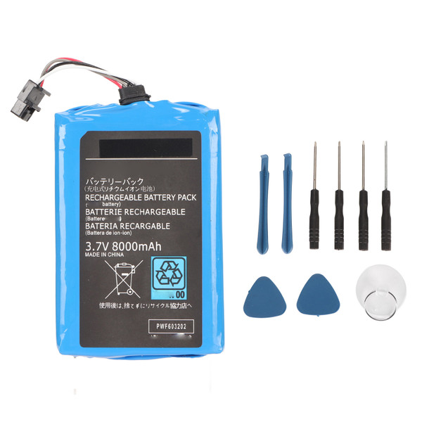 for Wii U Gamepad Battery 8000mAh Replacement Rechargeable Battery Pack for Wii U WUP‑010 WUP‑012 Battery