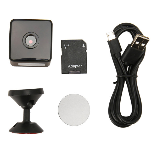 Home Surveillance Camera Smart Remote HD 1080P Motion Detection Infrared Night Vision Wireless WiFi Camera for Indoor Camera, 64G Memory Card