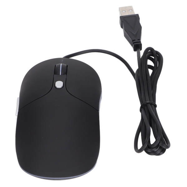Gaming Mouse Colorful Lights Matte Texture Smart Connection 4 Speed Optical Engine Wired Mouse