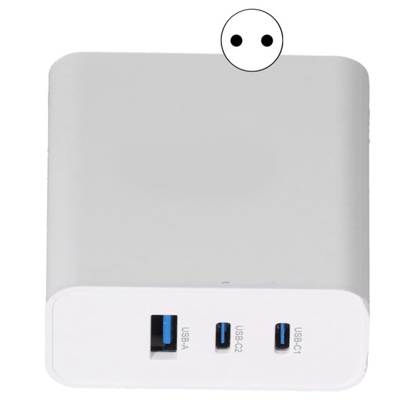 RHPD65W GaN 65W USB C Charger PD 3.0 3 Ports Plug Fast Charger for Phone Laptop 100V240V