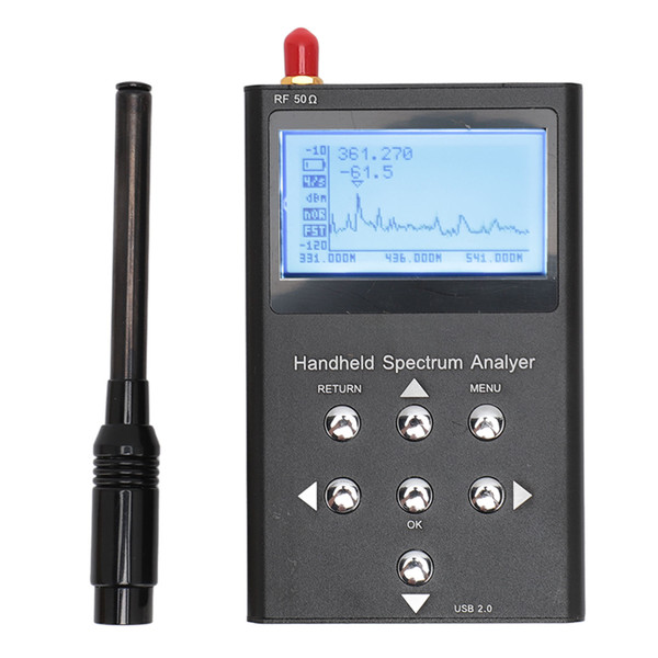 Handheld Spectrum Analyzer Multifunctional Single Antenna 240Mhz‑1G Portable Frequency Analyzer