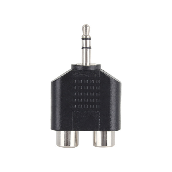 3.5mm Male Stereo Jack Socket to 2 for RCA Plug Female Mono Audio Extension Adapter