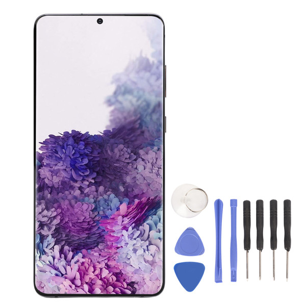 Phone Replacement Screen Professional Replacement 6.7 Inch LCD Display Digitizer Assembly with Fingerprint for S20 Plus 5G SM G986B Grey