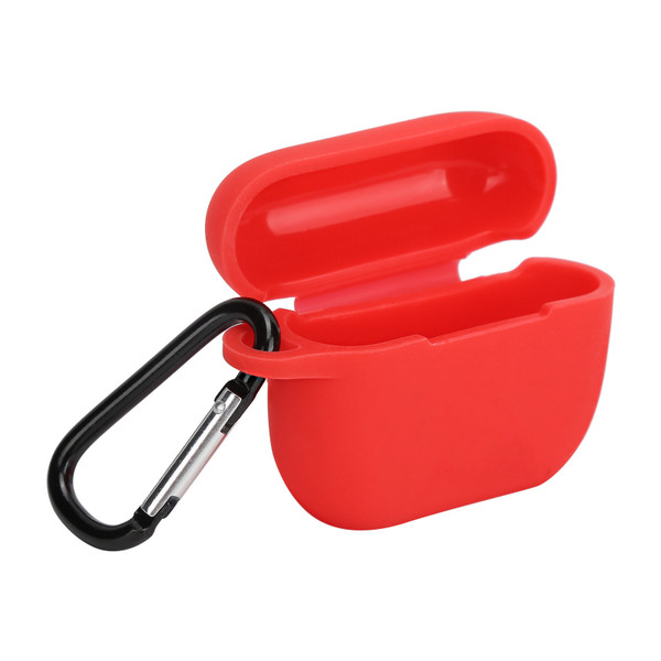 Silicone Case Protective Cover for IOS Earbuds Pro/III Bluetooth Headset Charging CaseRed