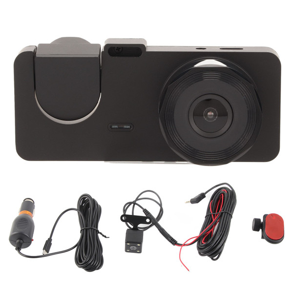 Dash Cam Professional 2.0 Inch IPS HD Screen 1080P Intelligent Motion Detection Parking Monitoring 3 Lens Car Recorder A2