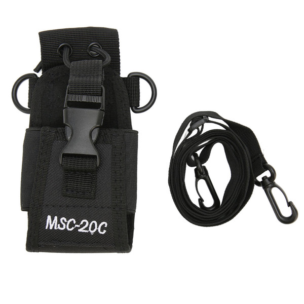 Walkie Talkie Holder Lightweight Portable Universal Nylon Radio Case Pouch for 2 Way Radio MSC 20C