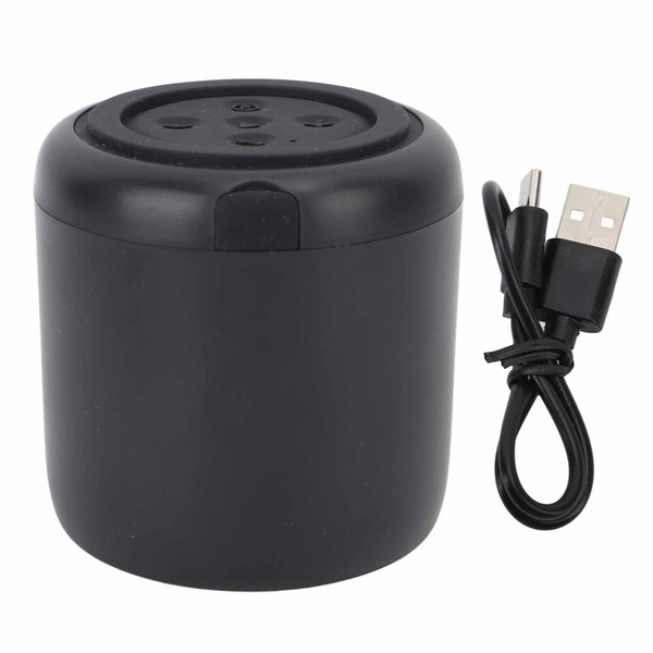 Mini Speaker Wireless AI Voice Control Portable BT Speaker Subwoofer with Lights for Outdoor Party Black