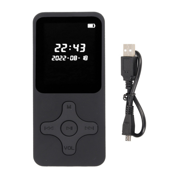 MP3 MP4 Player Bluetooth 5.0 Ultra Thin Digital LCD 1.77 Inch Screen HD Speaker FM Radio Portable HiFi Music Player Without Memory Card