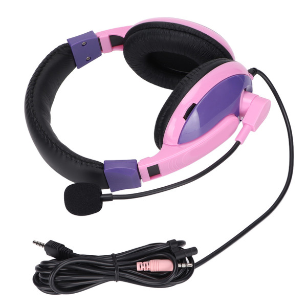 BH3688 Wired Headset 3.5mm Hybrid Multifunction Plug with Omnidirectional Microphone Support for XBOX for PS4Pink Purple