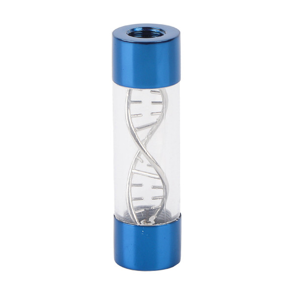 Water Flow Meter Multiple Color Metal Spiral G1/4 Female Thread for Computer Water Cooling(Blue )