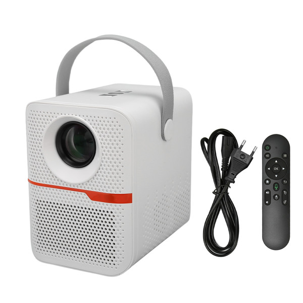 Smart Projector 1080P 4K Decoding Support WiFi Bluetooth 4.2 Remote Control Portable Projector for Android 10.0 100‑240V EU Plug