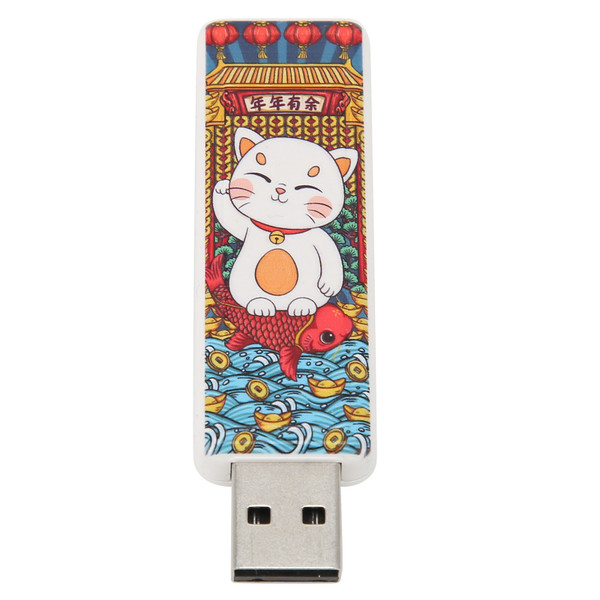USB Flash Drive Cute Cat Pattern Hot Swap Plug and Play USB2.0 Standard Shock Resistance Portable Memory Thumb StickCat Pattern 16GB