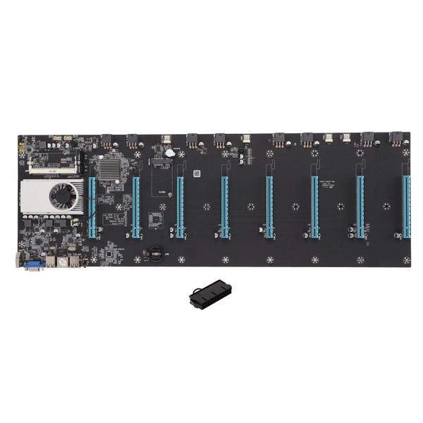 PC Motherboard Support Gigabit NetCard Port Support 8 PCIE 16X DDR3 MSATA DC12V Stable Power Mining Mainboard