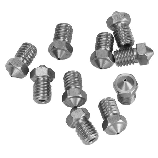 3D Printer Nozzles Arc Structure Abrasion Performance Fine Workmanship Stainless Steel Extruder Nozzles0.8mm