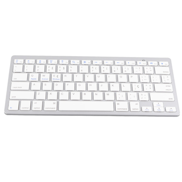 Wireless Keyboard Mini 78 Keys Ultra Thin Portable White Computer Keyboards for Android for OS X for IOS for WindowsPortuguese