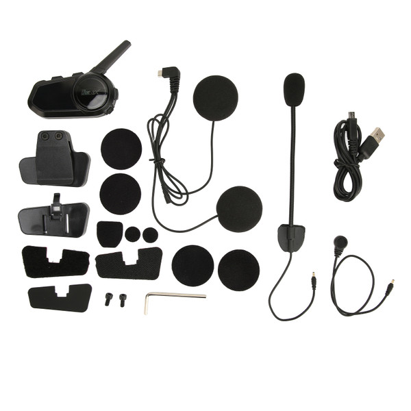 Helmet Bluetooth Headset 6 Persons Talking 6561.7ft Range Intelligent Noise Cancellation Motorbike Bluetooth Intercom